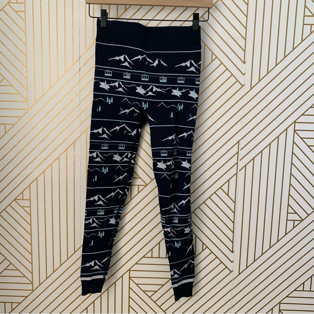 Sweaty Betty Ski Lodge alpine snow mountain Base Layer Leggings Navy blue XS